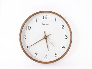 10" Clock Wooden Modern Wall Art