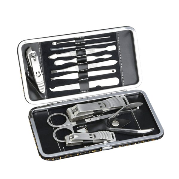 12 Pcs/set Manicure Pedicure Kit Nail Clippers Professional Grooming Kit