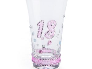 18th Birthday Sparkle Shot Glass