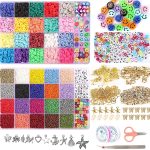 25000 Pcs 24 Girds DIY Acrylic Bead A-Z Letter Beads and Polymer Soft Clay Kit For Bracelet Making