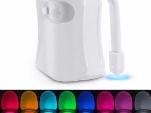 2X LED Toilet Bathroom Motion Night Light