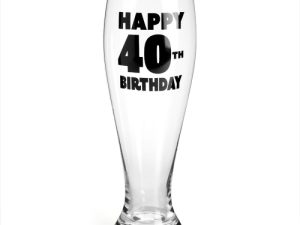 40th Birthday Pilsner Glass