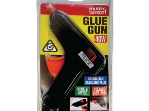 40w Hot Glue Gun Handy Hardware SAA RCM Craft Adhesive 2x 11mmx100mm Sticks