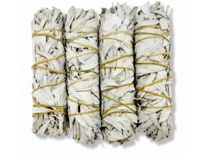 4x Californian White Sage Smudge Sticks - Large 18-20cm Incense Cleansing Bundle