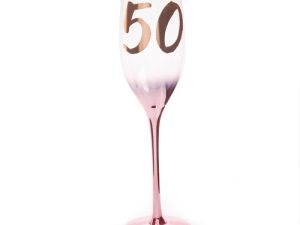 50th Birthday Blush Campagne Flute