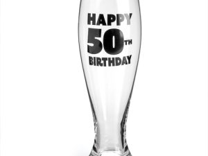 50th Birthday Pilsner Glass