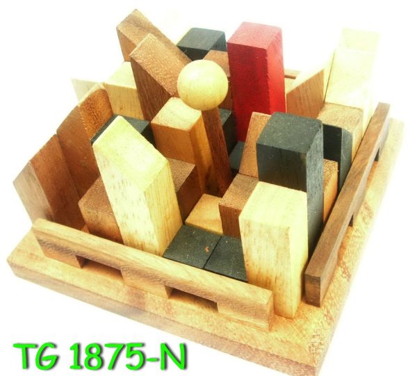 handmade 3D puzzle-remove shapes and try rebuild your city