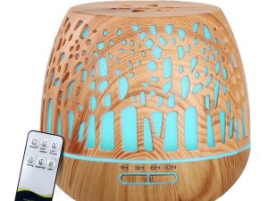 Devanti Aroma Diffuser Aromatherapy Wood Grain 400ml