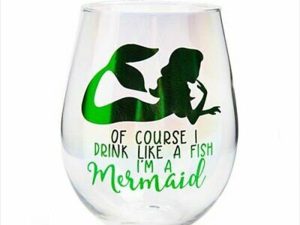 Drink Like A Mermaid Stemless Glass