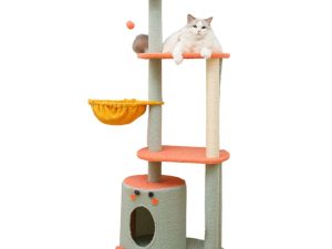 Floofi 143cm Dinosaur Cat Condo Cat Tree Green