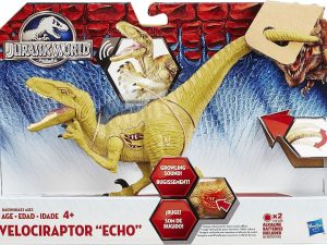 Hasbro Jurassic World Growler Velociraptor Echo Dinosaur with Sound and Lights