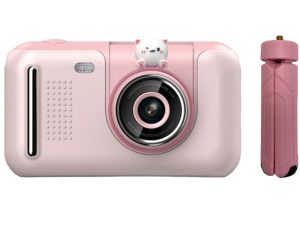 Kids HD Digital Camera Pink - Children's Selfie Photo Video 2.4 Inch Screen