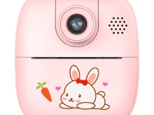 Kids Rechargeable Instant Print Camera Pink - Digital Thermal Photo Video MP3