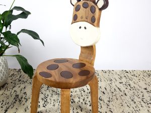 Kids Wooden Chair Giraffe