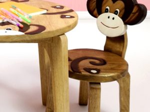 Kids Wooden Chair Monkey