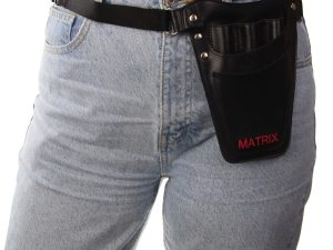 MATRIX Leather Tool Belt Barber Hairdressing Pouch Scissor Waist Pouch Bag