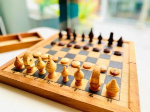 Mothers day gift Wooden Makruk traditional Thai Chess Set