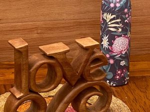 Mothers day gift Wooden carved LOVE words decoration 27 cm long