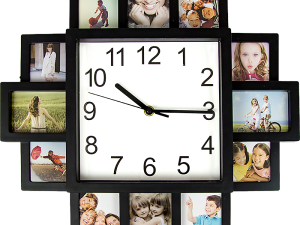 Photo Frame Clock Picture Collage 12Picture Display Photowall