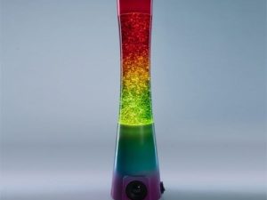 Rainbow Glitter Speaker Lamp