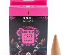 Soul Sticks Love Spell Backflow Incense Cone - Set of 10