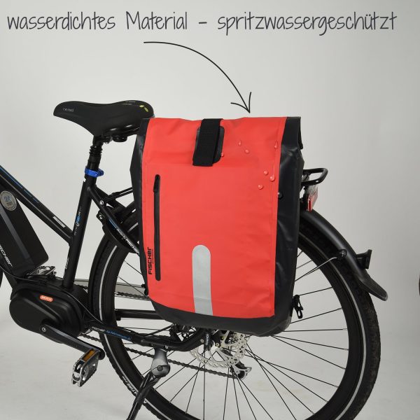 Water resistant bike pannier bag