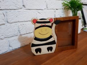 Wooden Photo Frame Zebra