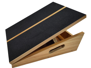 Wooden Slant Exercise Board With Adjustable Incline And Non-Slip Surface